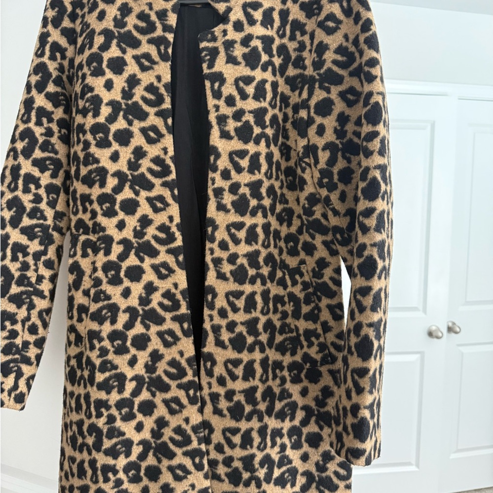 Lulu's Tan and Black Animal Print Jacket